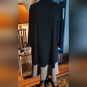 Plus Size 18w Tiana B. Black and Tan Gra Dress